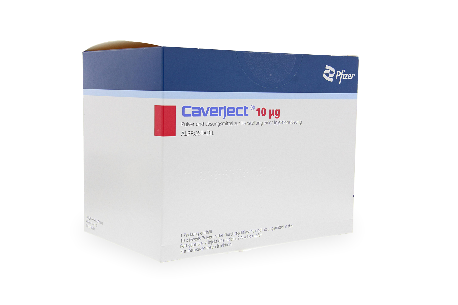 Caverject medication package - prescription treatment available via online consultation