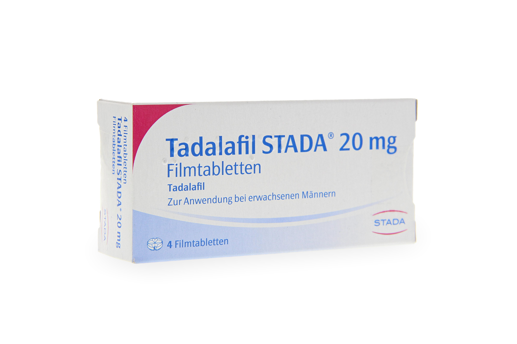 Tadalafil medication package - prescription treatment available via online consultation
