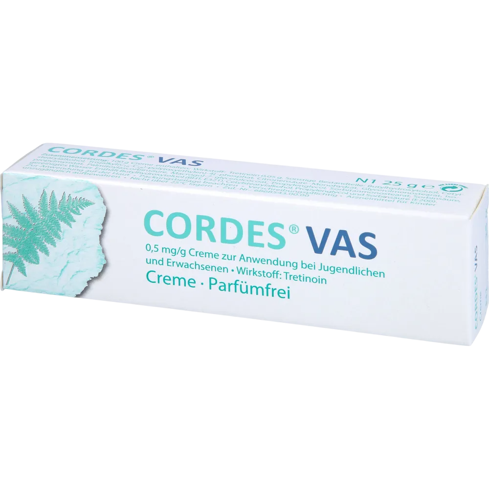 Cordes Vas medication package - prescription treatment available via online consultation