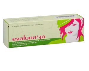 Evaluna medication package - prescription treatment available via online consultation
