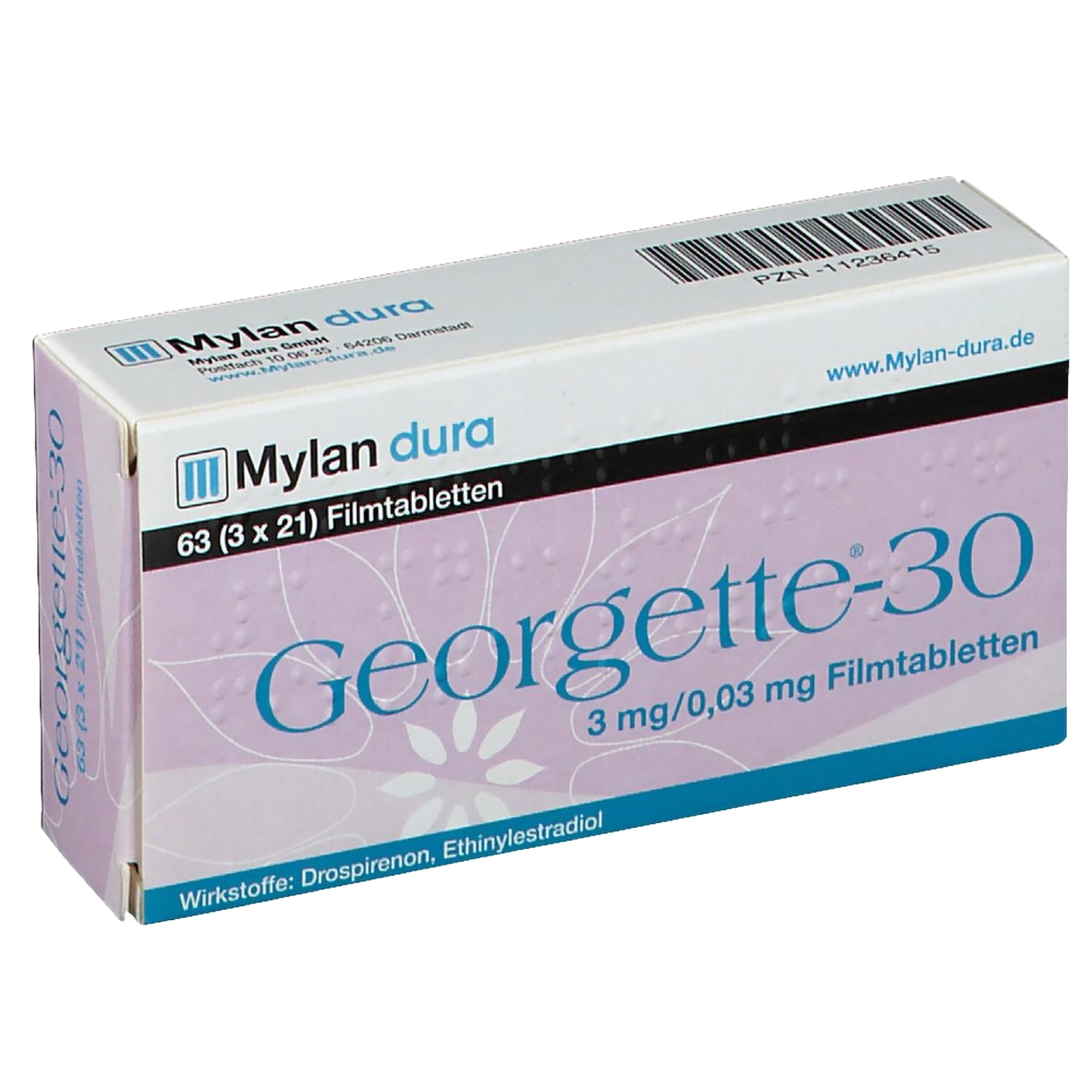 Georgette medication package - prescription treatment available via online consultation