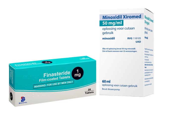 Finastéride medication package - prescription treatment available via online consultation