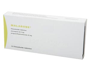 Malarone medication package - prescription treatment available via online consultation