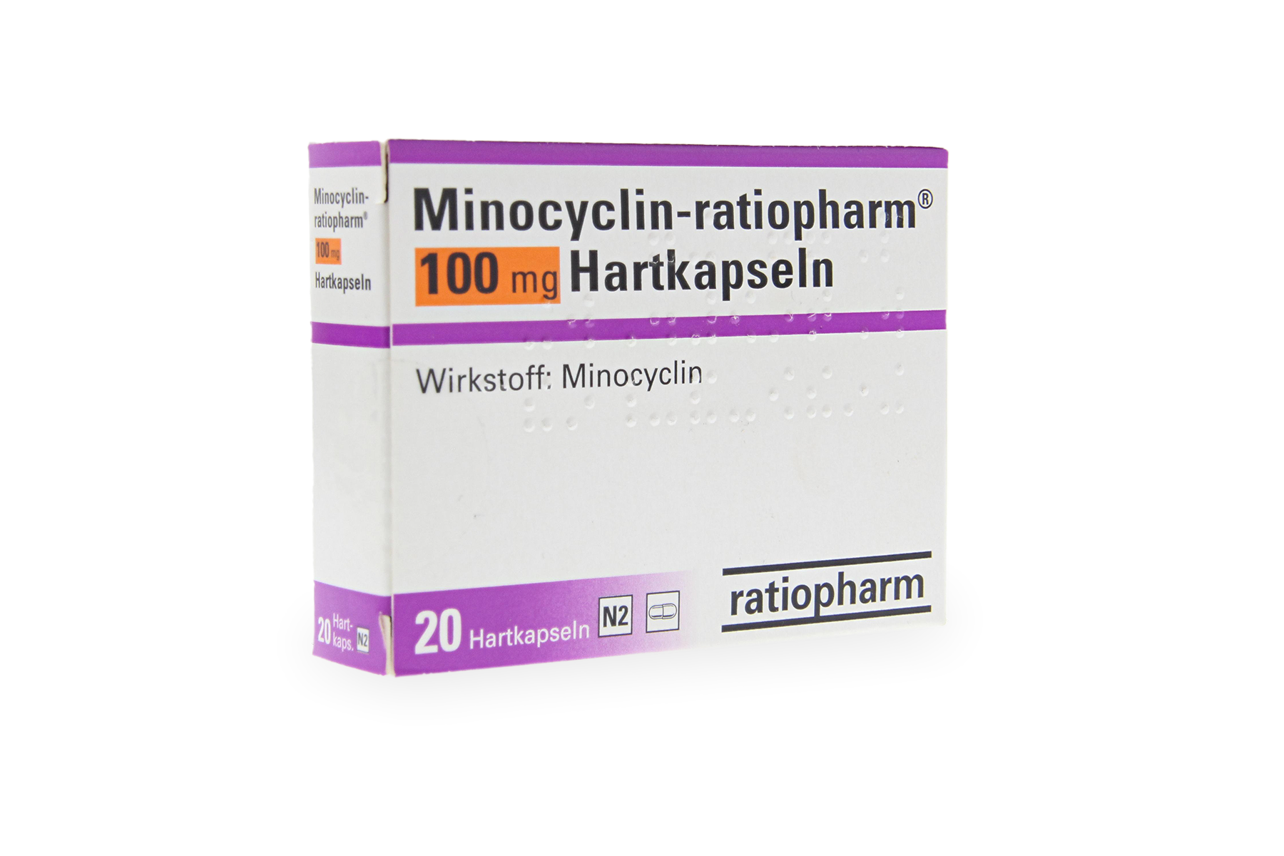 Minocycline medication package - prescription treatment available via online consultation