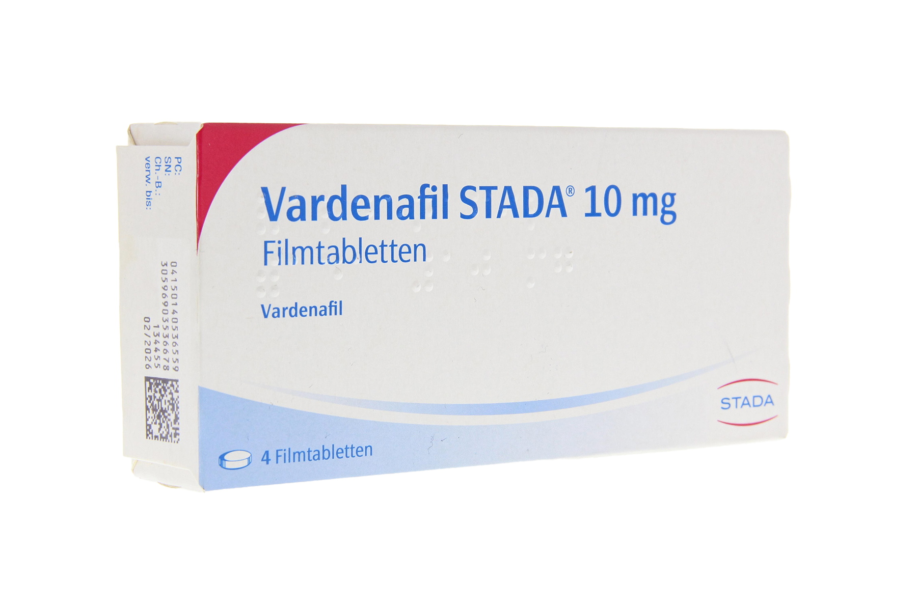 Vardénafil medication package - prescription treatment available via online consultation
