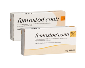Femoston Conti medication package - prescription treatment available via online consultation